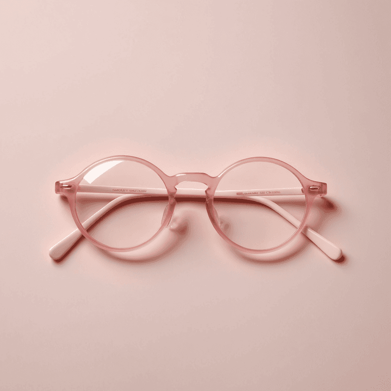 Monture Enfant Ronde Rose